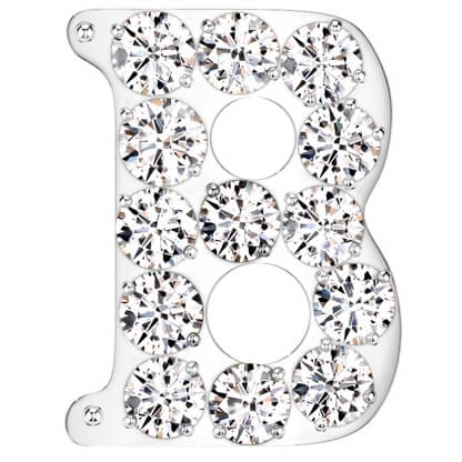 Titanium top alphabet initial zirconia Push-In - Image 4