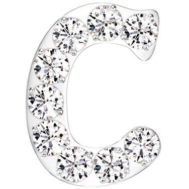 Titanium top alphabet initial zirconia Push-In - Image 5