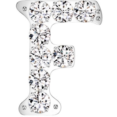 Titanium top alphabet initial zirconia Push-In - Image 8