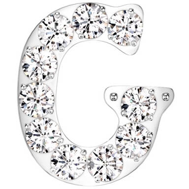 Titanium top alphabet initial zirconia Push-In - Image 9