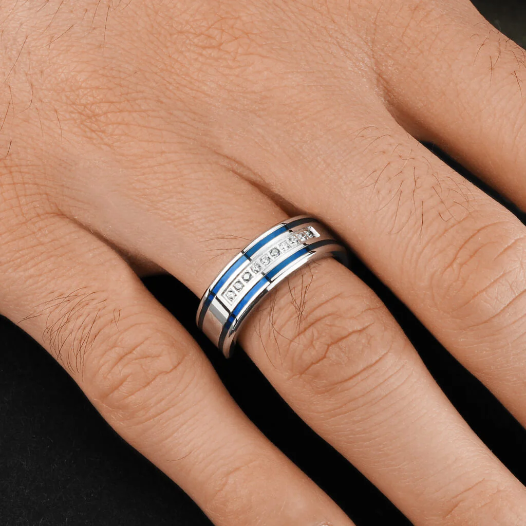 10 Zirconia Blue Silver - Image 3