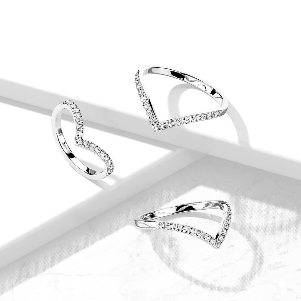 Chevron Zircone Silver - Image 2