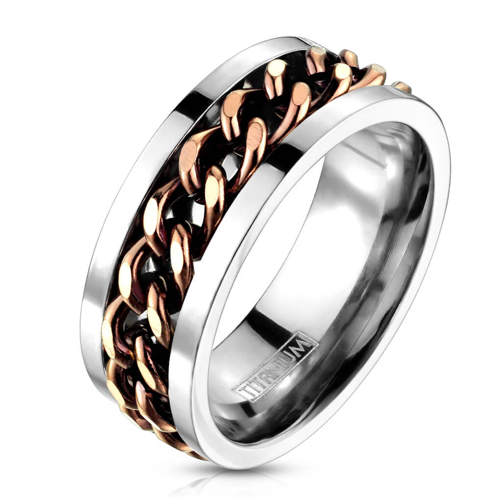 Titanium Chain Brown Silver - Image 2