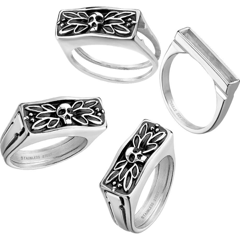 2 piece secret compartment ring - Image 3