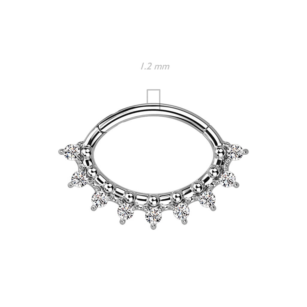 Ring Oval Zirconia Clicker - Image 3