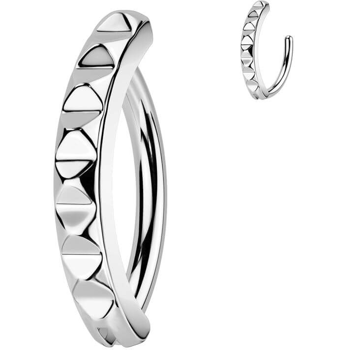 Belly Button Piercing pyramid cut Clicker - Image 3