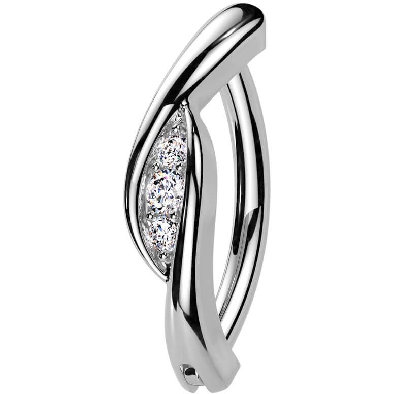Belly Button Piercing zirconias Clicker
