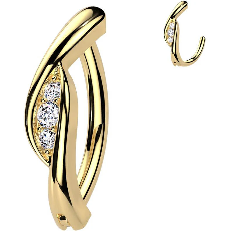 Belly Button Piercing zirconias Clicker - Image 3