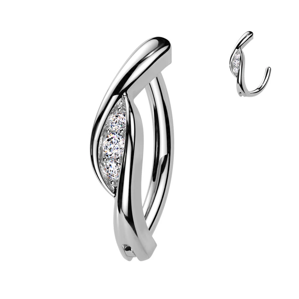 Belly Button Piercing zirconias Clicker - Image 4
