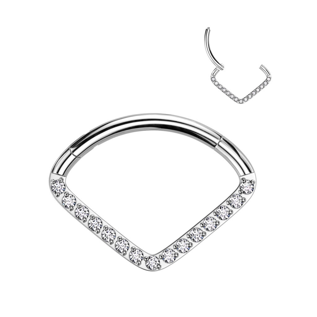 Titanium Ring Chevron Clicker - Image 3