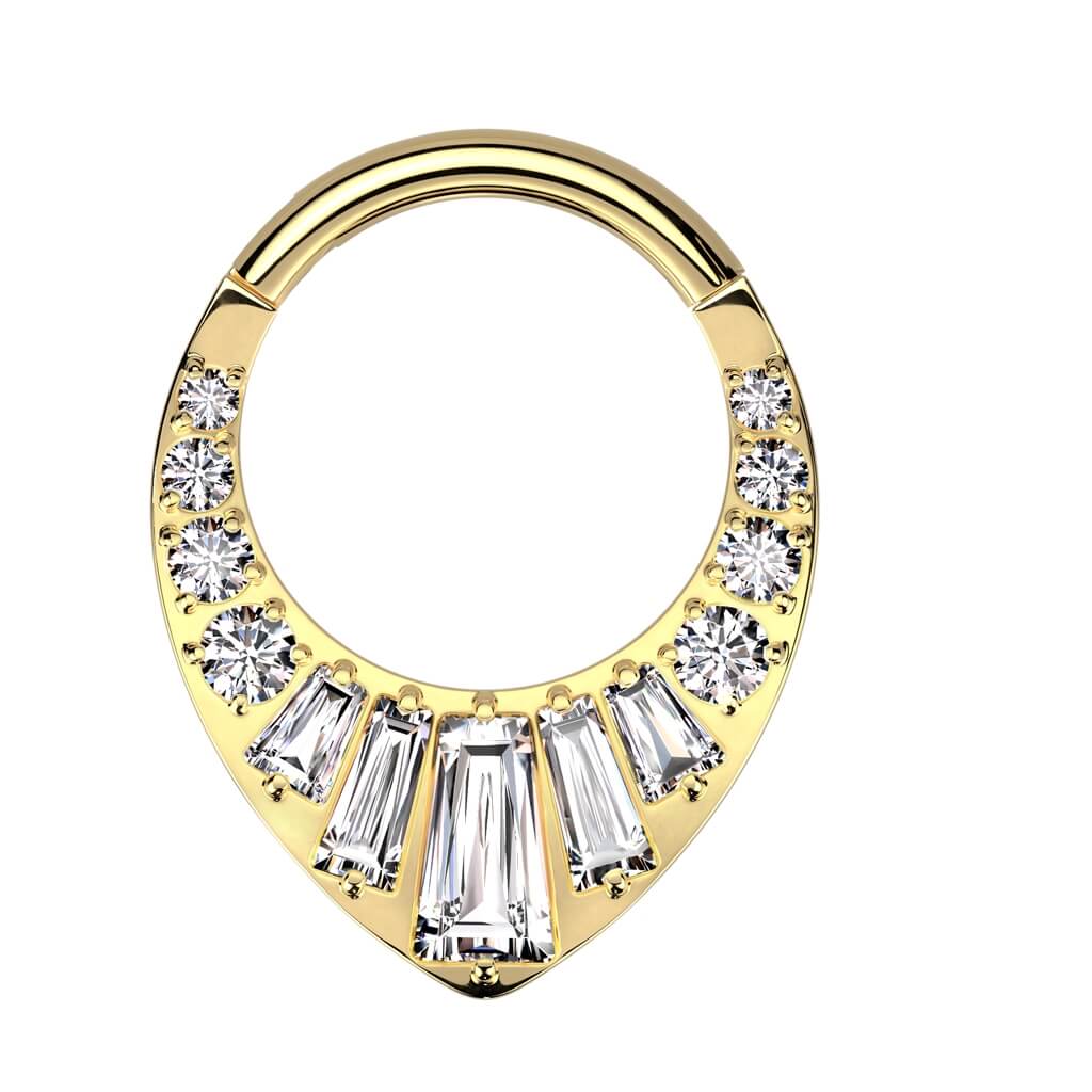 Ring Baguette Zircionia Clicker - Image 3