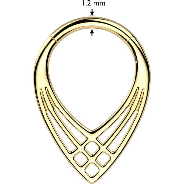 Titanium Ring chevron Clicker - Image 2