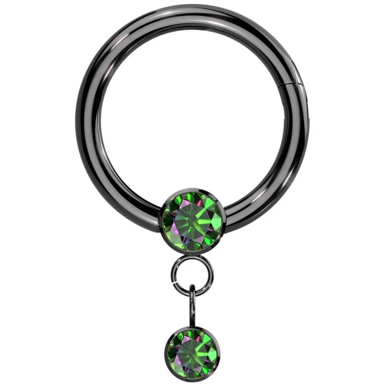 Titanium Ring dangle zirconia Clicker - Image 5