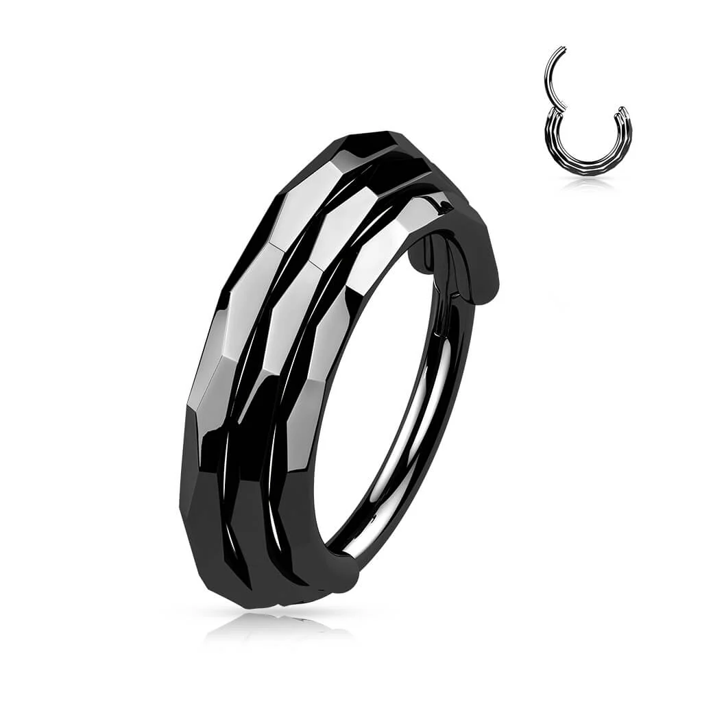 Titanium Ring Triple row Clicker - Image 4