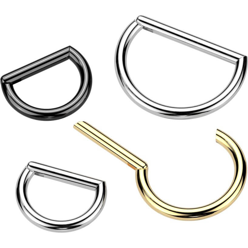 Titanium Ring gold silver black Segment - Image 3