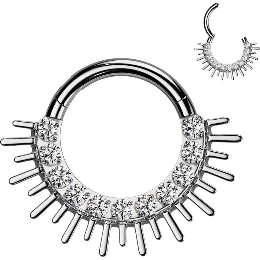 Titanium Ring zirconia spikes fan Segment - Image 5