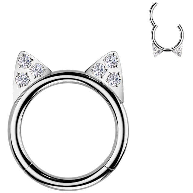 Titanium Ring cat's ears Segment - Image 4