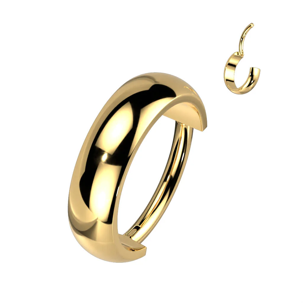 Titanium Ring Dome Curved Clicker - Image 2