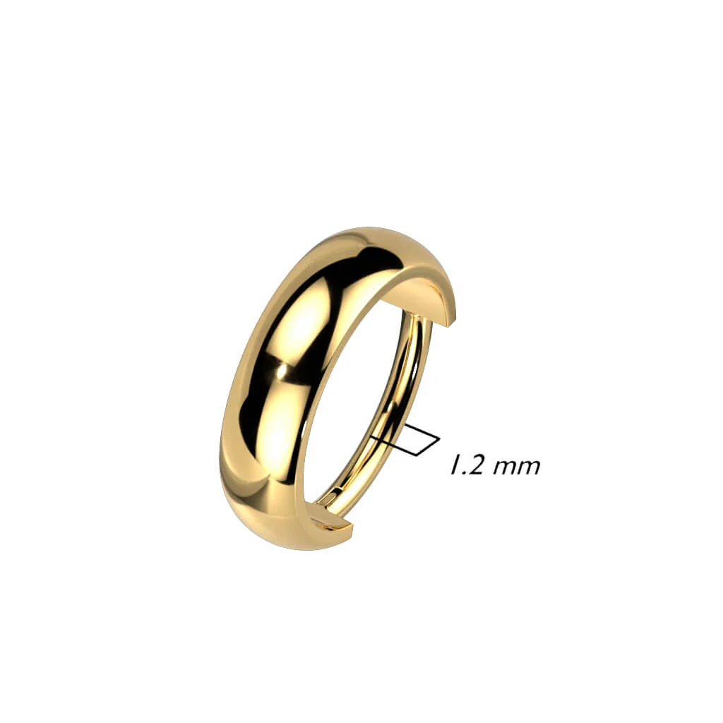 Titanium Ring Dome Curved Clicker - Image 3