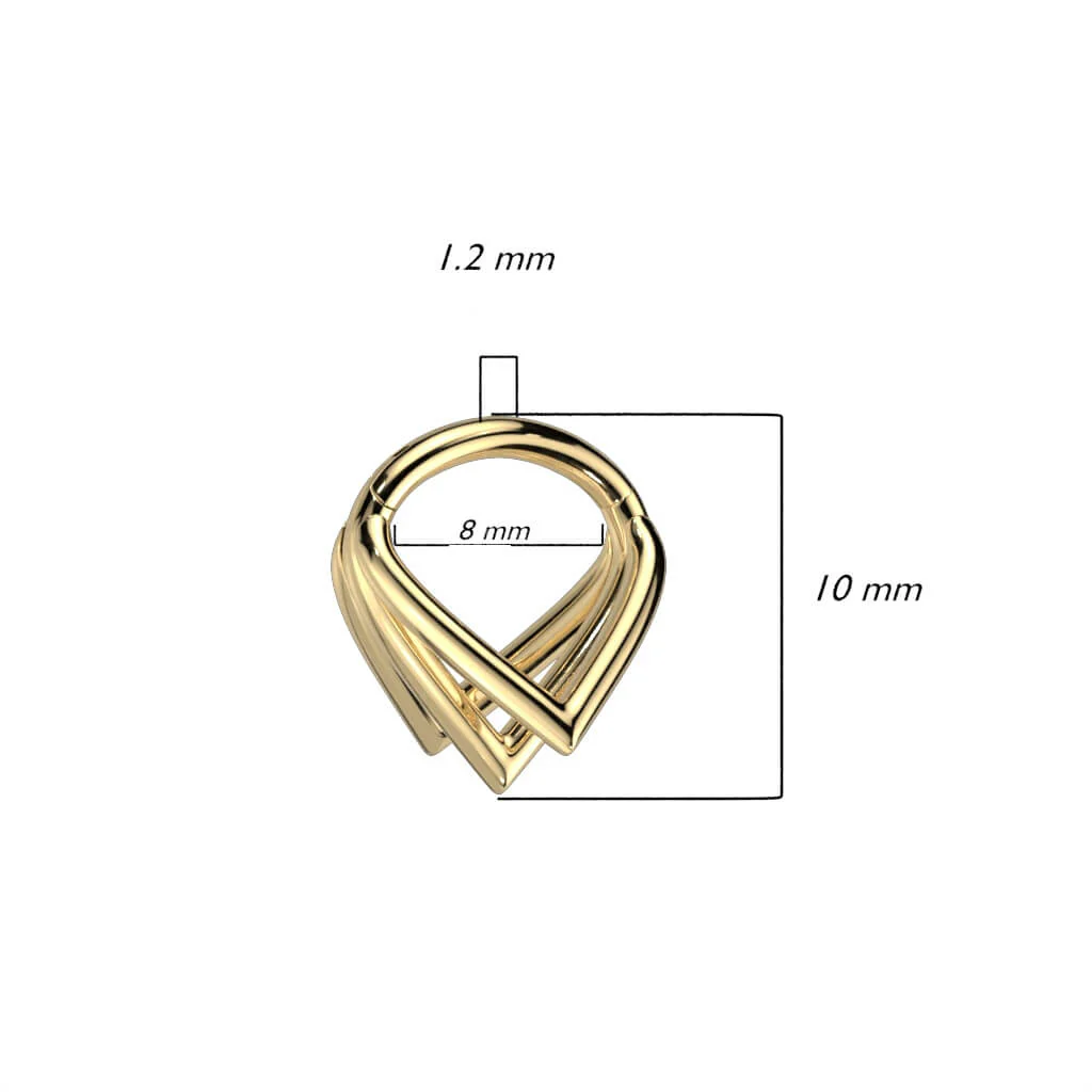 Titanium Ring Chevron Clicker - Image 3