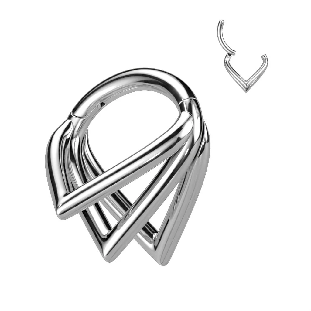 Titanium Ring Chevron Clicker - Image 5