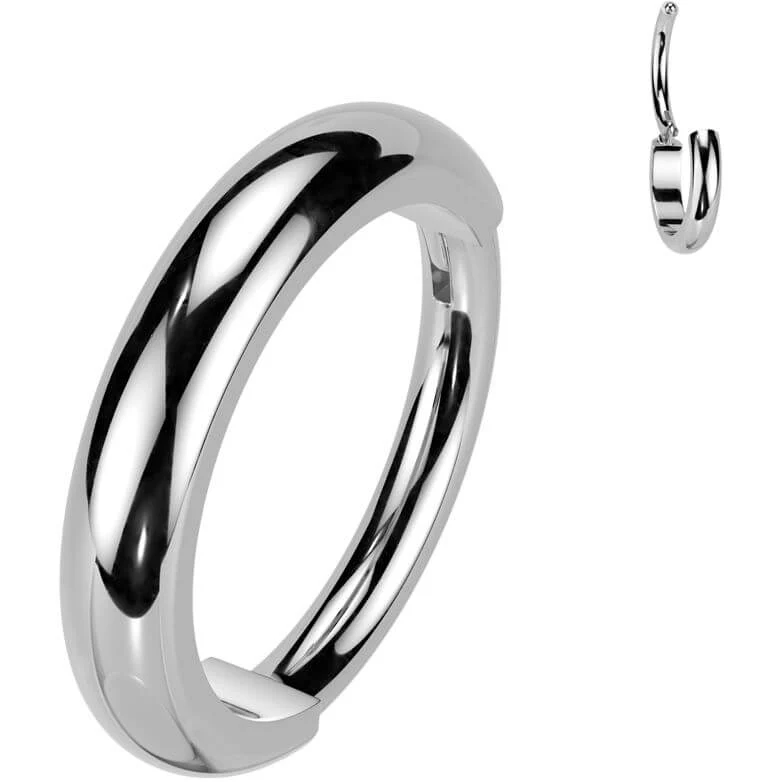 Titanium Ring 2mm wide dome surface Segment - Image 4