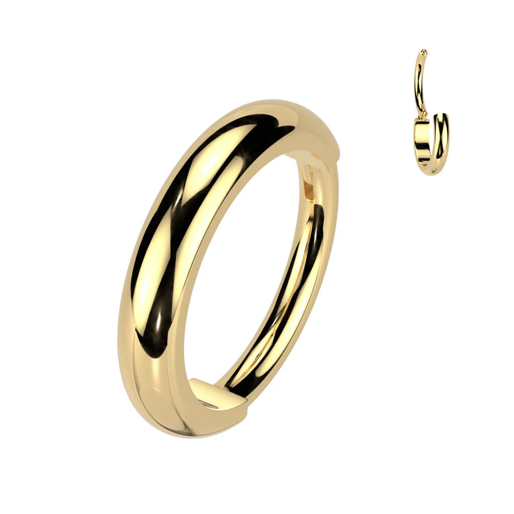 Titanium Ring 2mm wide dome surface Segment - Image 5