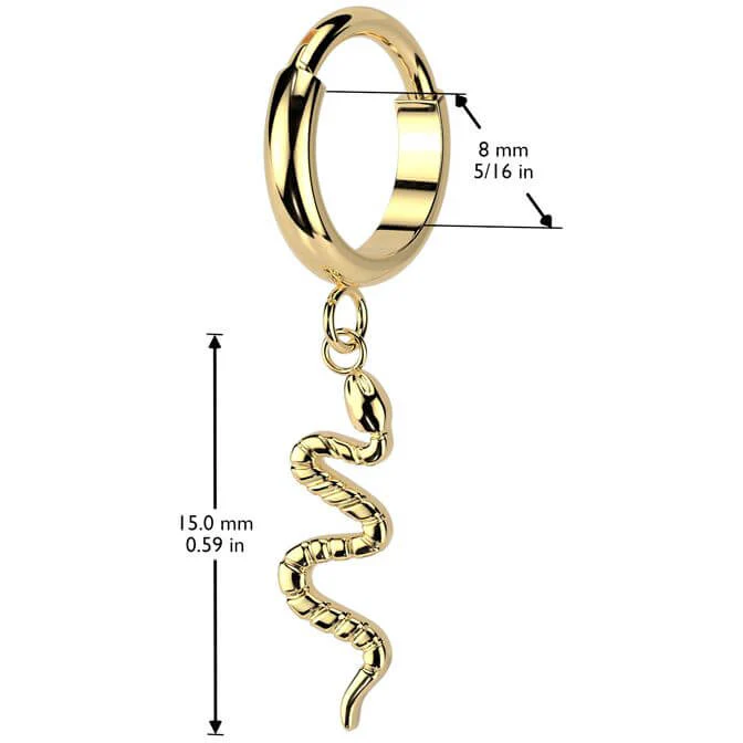 Titanium Ring snake dangle Segment - Image 2