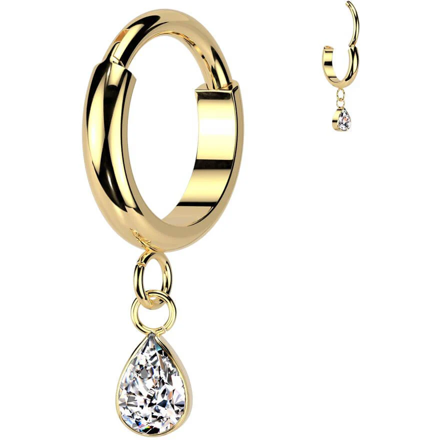 Titanium Ring zirconia dangle Segment - Image 3