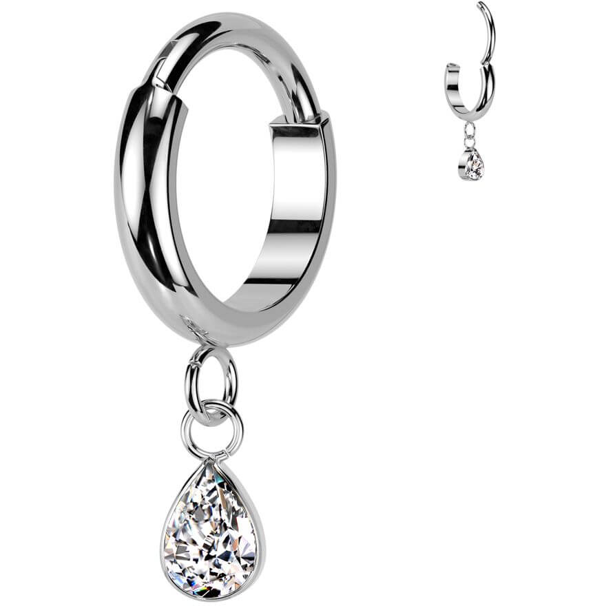 Titanium Ring zirconia dangle Segment - Image 4