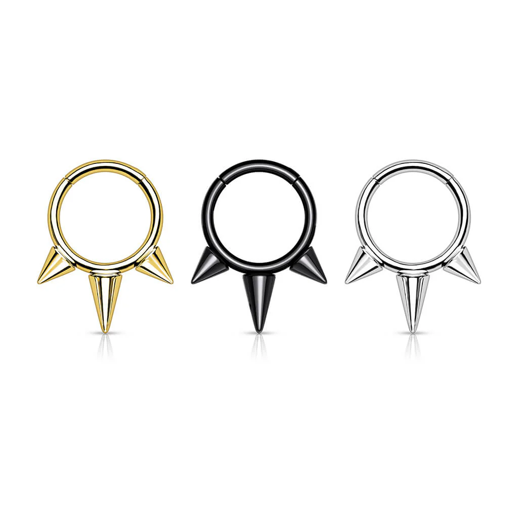 Titanium Ring 3 Spikes Clicker - Image 5
