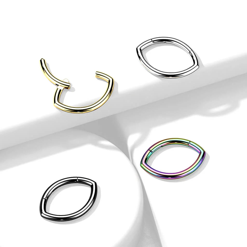 Titanium Ring Oval Clicker - Image 7