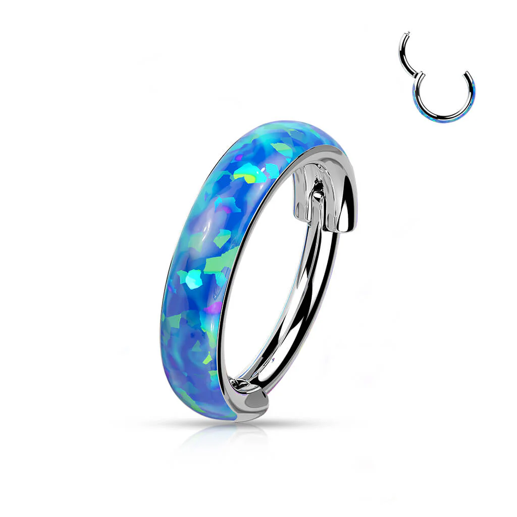 Titanium Ring Opal Clicker - Image 2