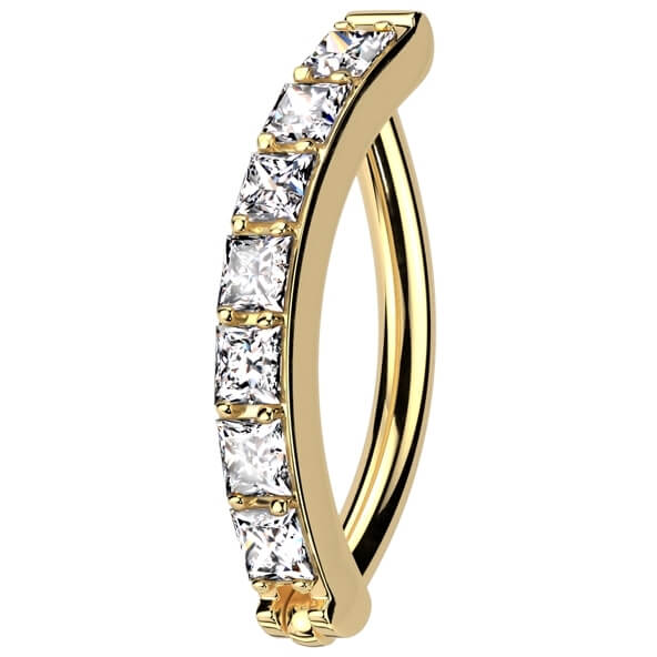 Titanium Ring zirconia pave setting Clicker - Image 7