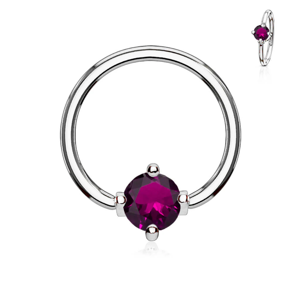 Ring Zirconia Round Captive Bead - Image 2