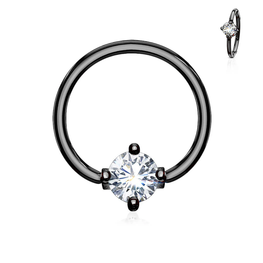 Ring Zirconia Round Captive Bead - Image 6