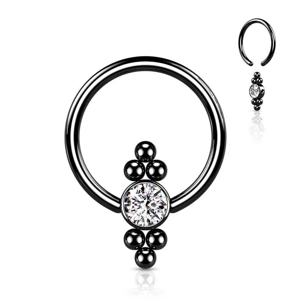Ring BallFlat Zirconia Captive Bead - Image 6
