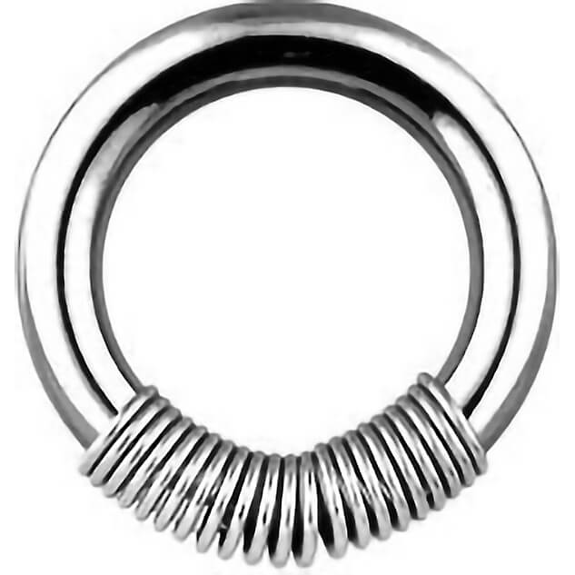 Piercing Ring Captive Bead Spiral