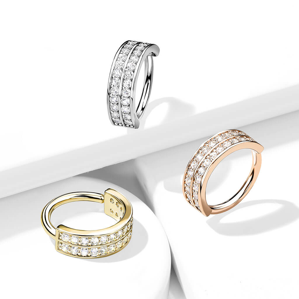 Ring Zirconia Double Line Bendable - Image 7