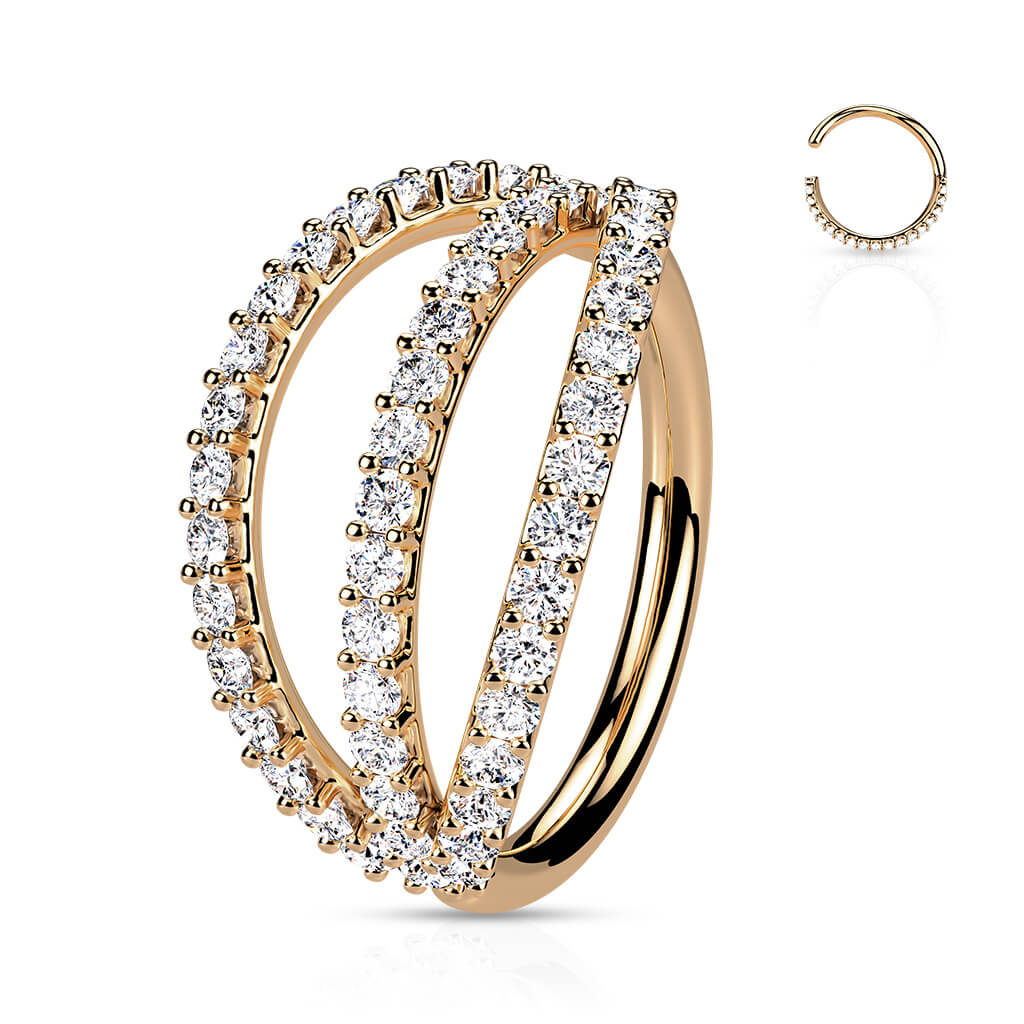 Ring Trible Line Zirconia Bendable - Image 6