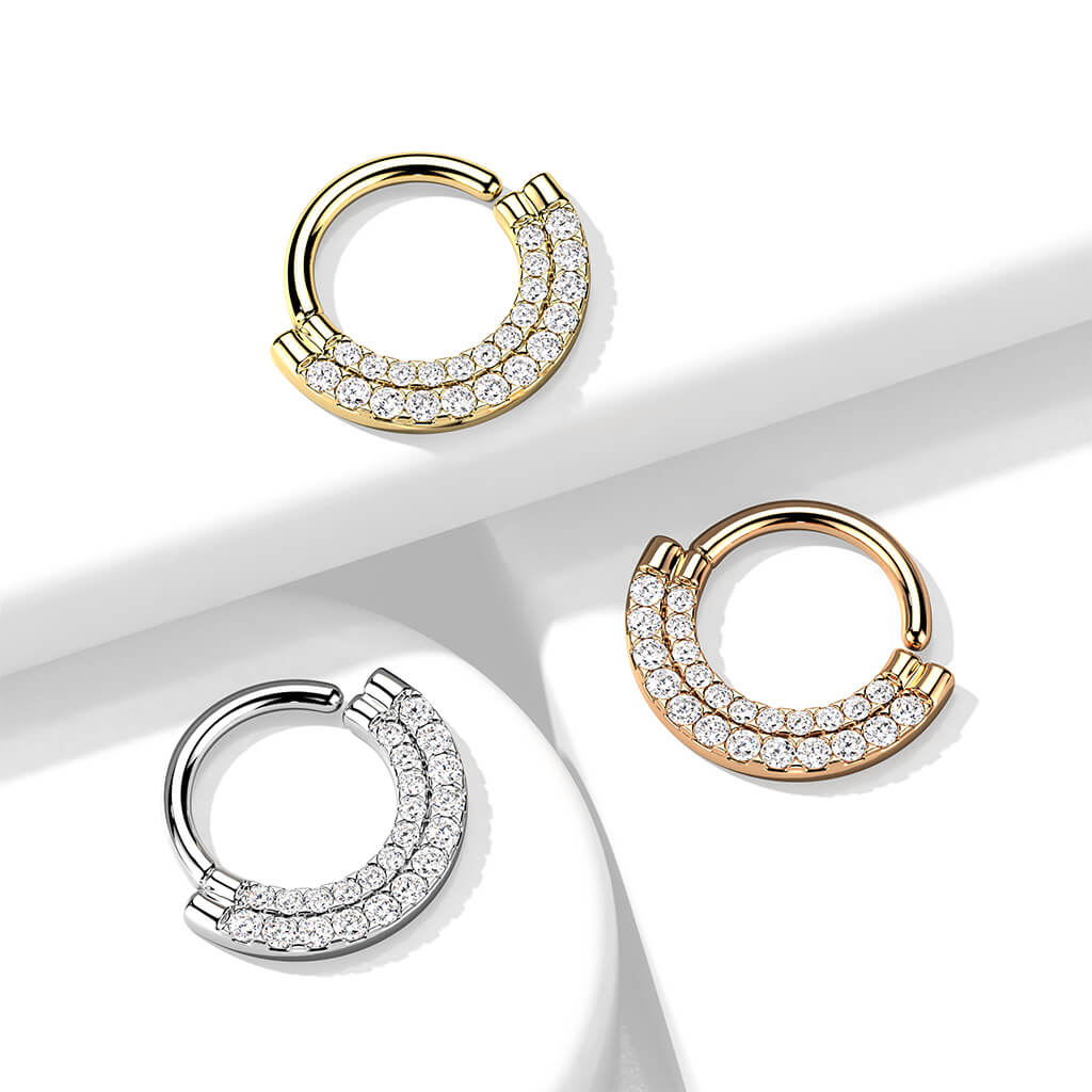 Ring Zirconia Double Line Bendable - Image 6