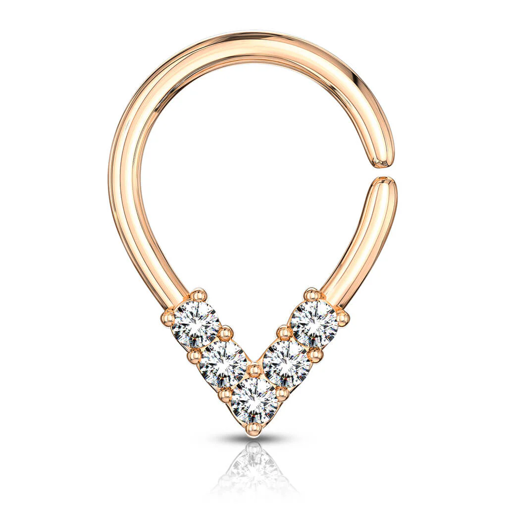 Ring Chavron 5 Zirconia Bendable - Image 6