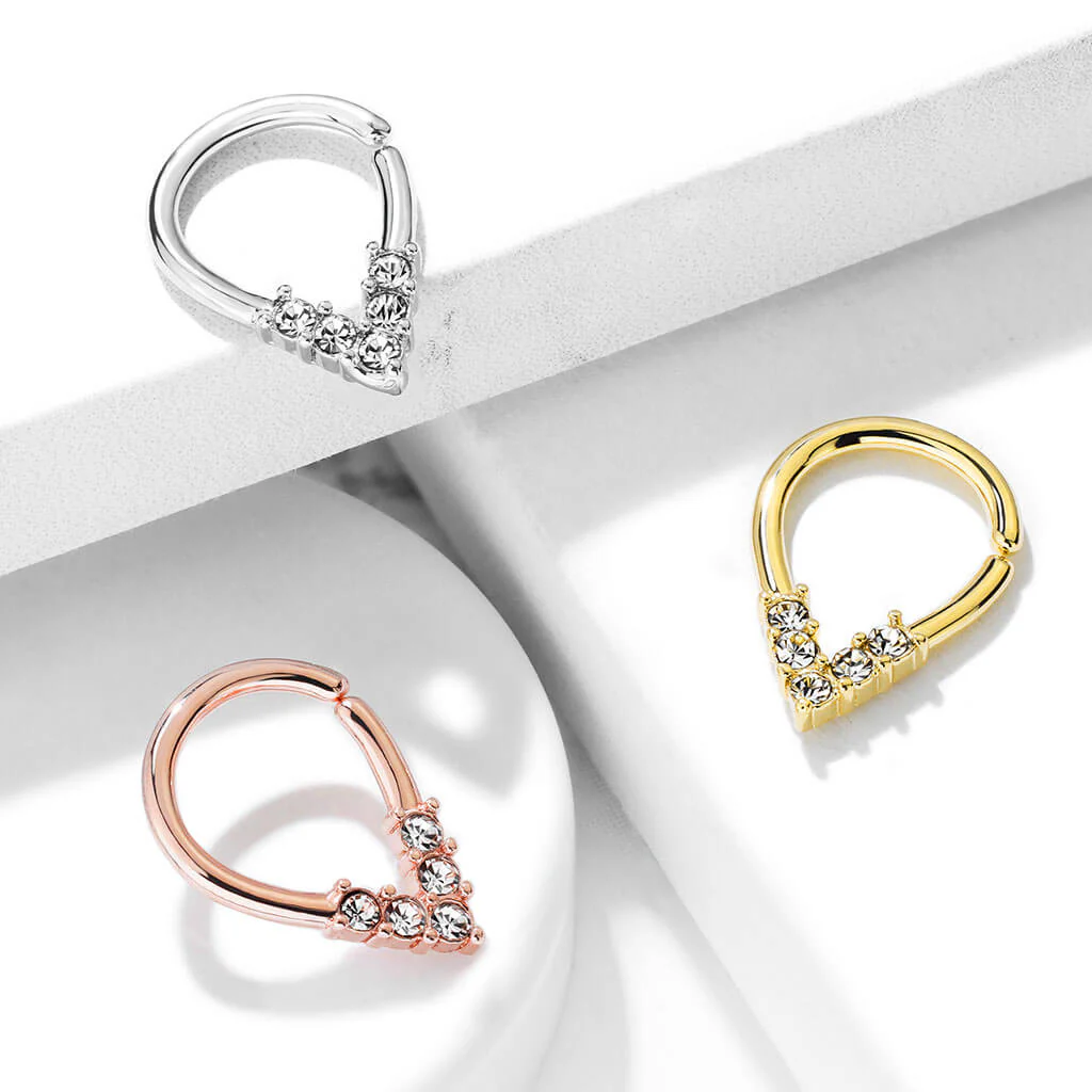 Ring Chavron 5 Zirconia Bendable - Image 8