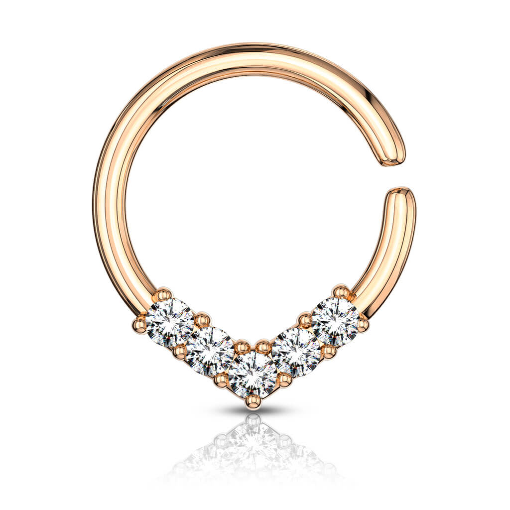 Ring Zirconia Gold Bendable - Image 6