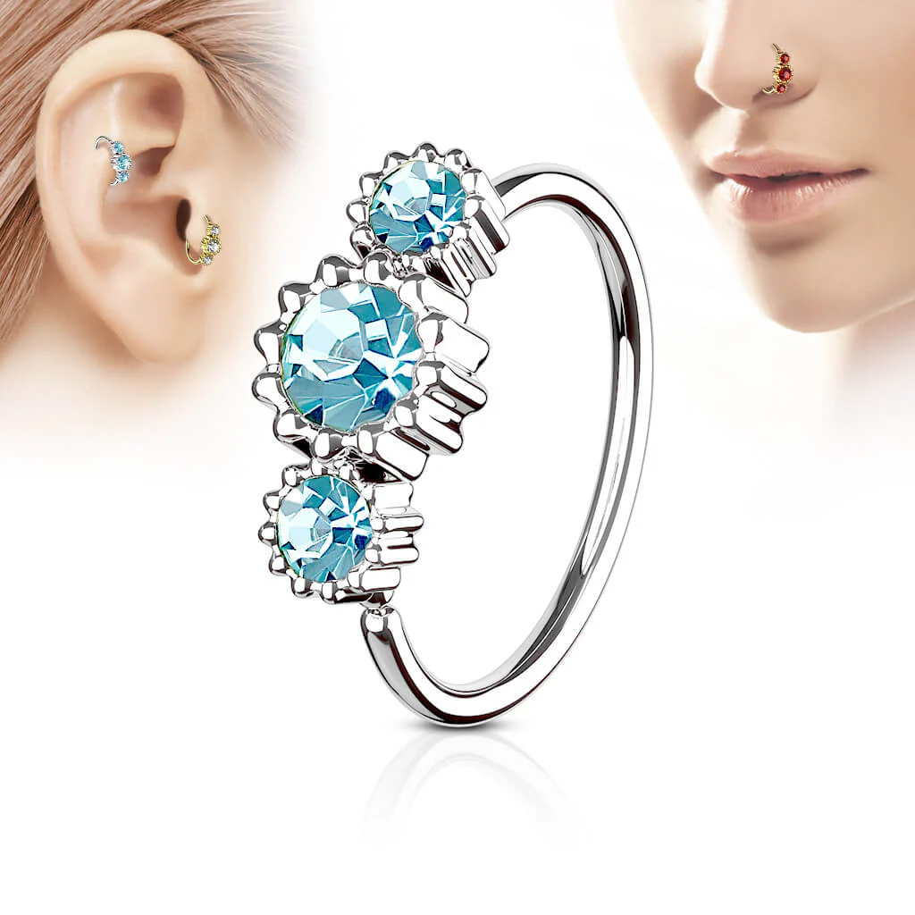 Ring 3 Zirconia Silver Bendable - Image 5