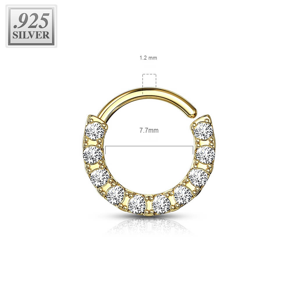 Silver 925 Ring Zirconia Bendable - Image 3