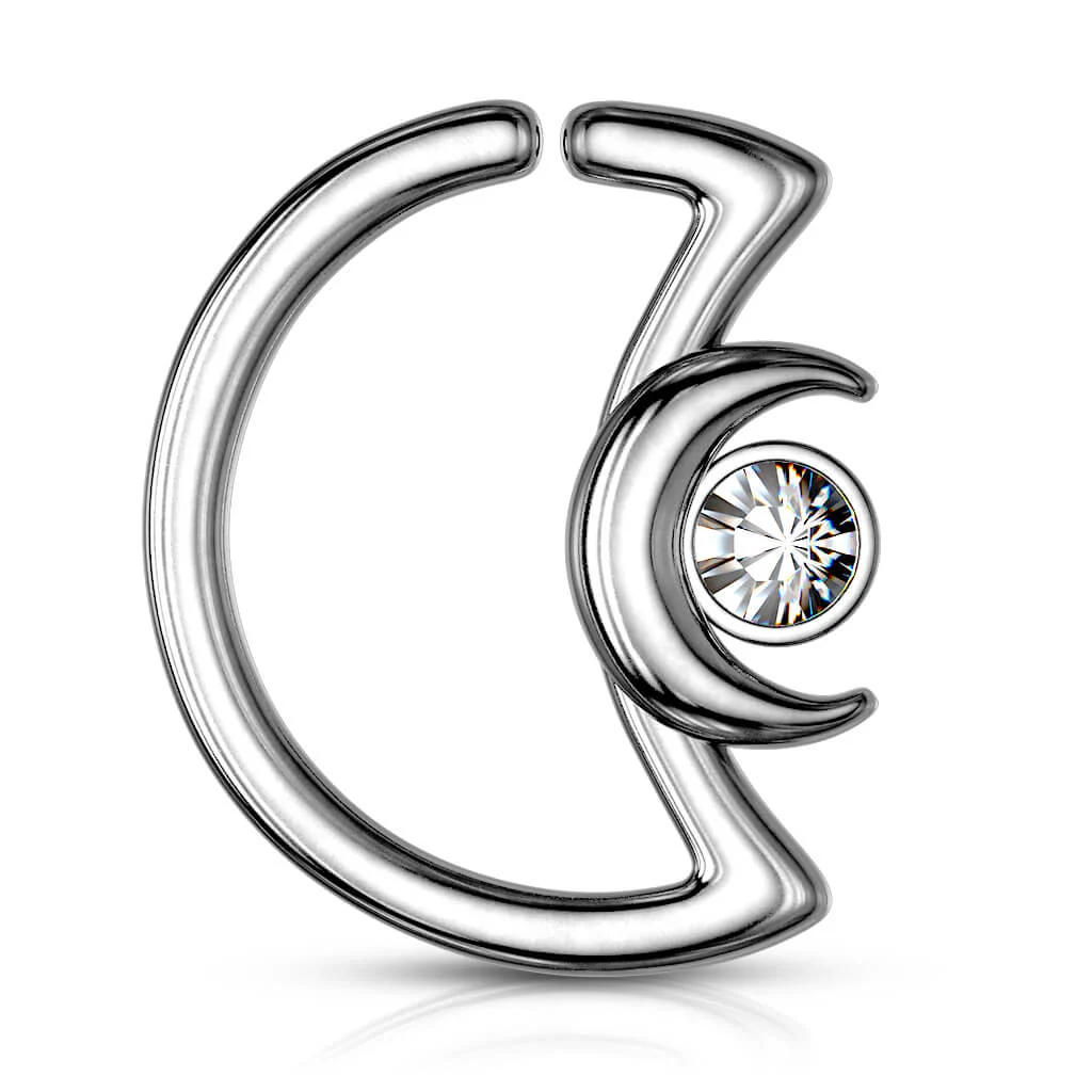 Ring Moon Zirconia Bendable - Image 2