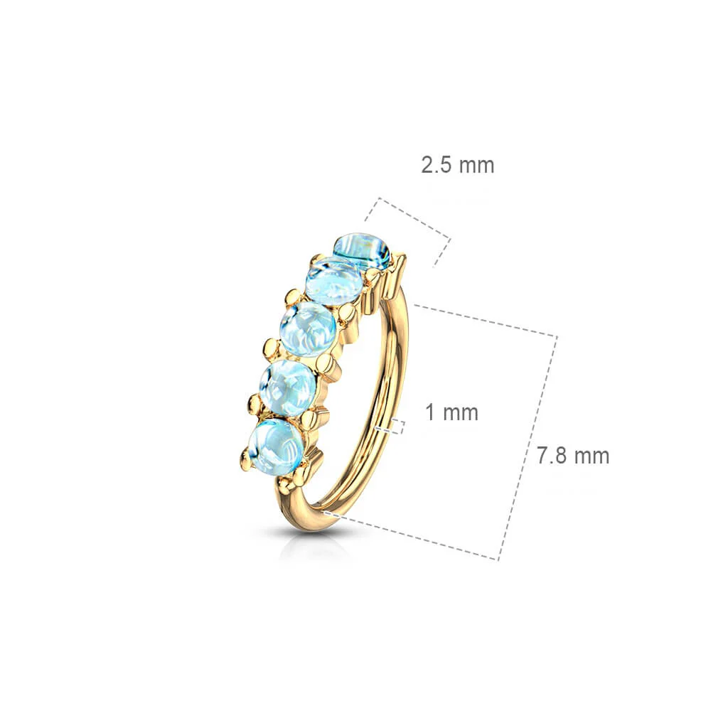 Ring 5 Illuminating synthetic Stone Bendable - Image 3