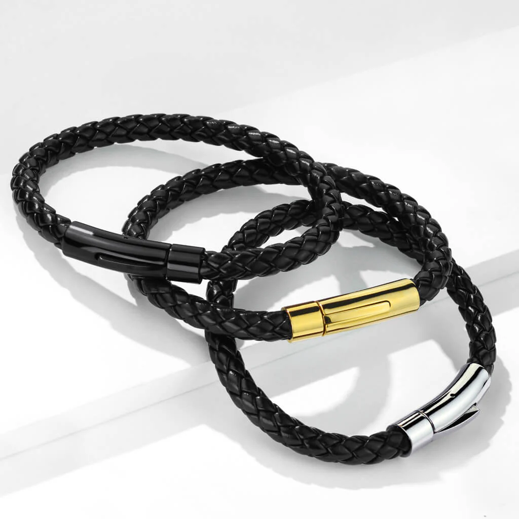 Black Braided Silver Claps - Image 2