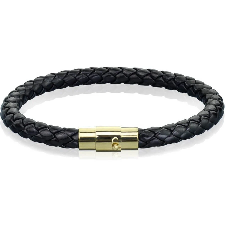 Black Braided Gold Claps Magnet